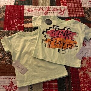 NWT Pink Floyd Kids T-Shirt - Light Green with Multicolor Design